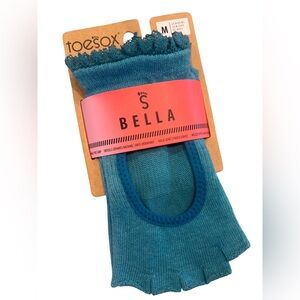 ToeSox Women's Bella Half Toe Grip Non-Slip Socks ~ Ballet, Yoga, Barre Toe
